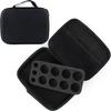 Portable Beyblade Case with Handle, Durable, Built-in Sponge, Shock Absorbing, Storage Case for Beyblade Burst, Gift for Kids, Black