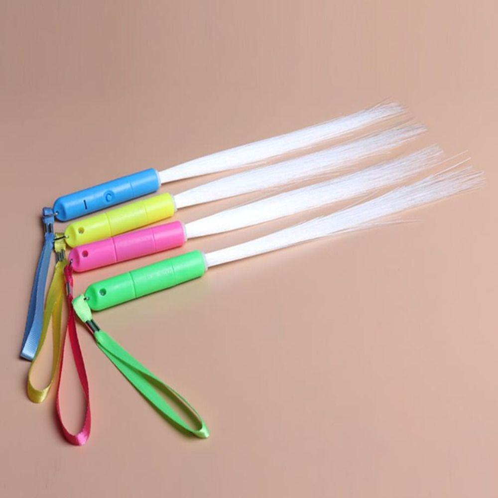 Flashing Stick Color Changing Luminous Wand Flash Fiber Rod Glow Fiber Optic Stick LED Light Stick