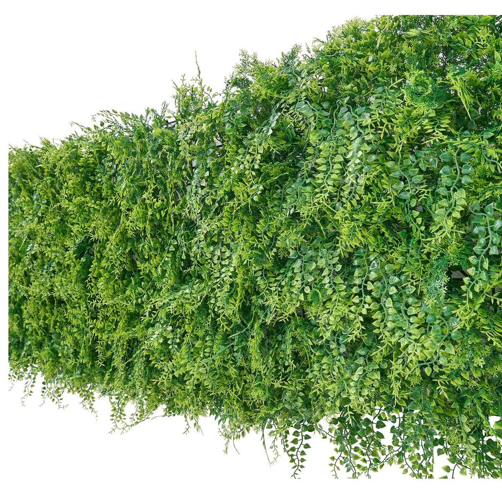 Artificial Plant Wall, 12PCS 50.8 x 50.8 cm Artificial Boxwood Panels, Sun Protection Greenery Backdrop Privacy Hedge Fence, Fake Grass Screen for