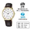 Citizen QQ Analog Waterproof Watch Leather Band Q996-104 Men Brown.