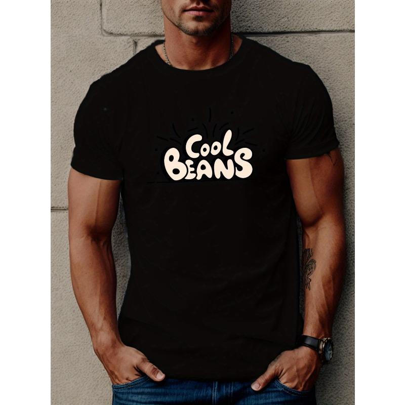 

European Size 20230209 COOL BEANS Men s Short Sleeve T-shirt Summer T-shirt Top 4XL чорний