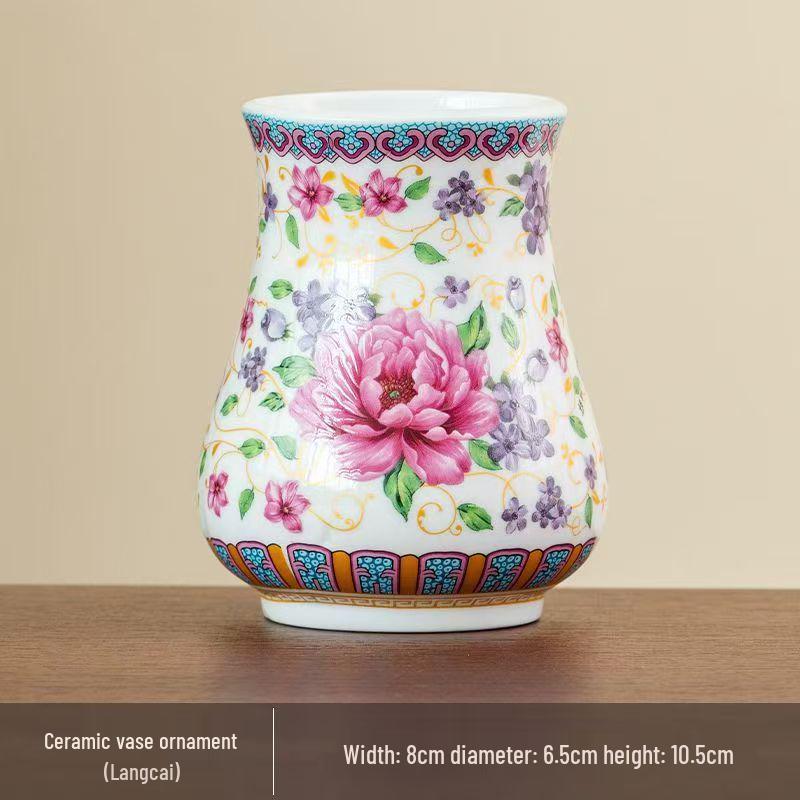 Antique Blue and White Chinese Porcelain Vase - European & American Handicraft for Flower Arrangements