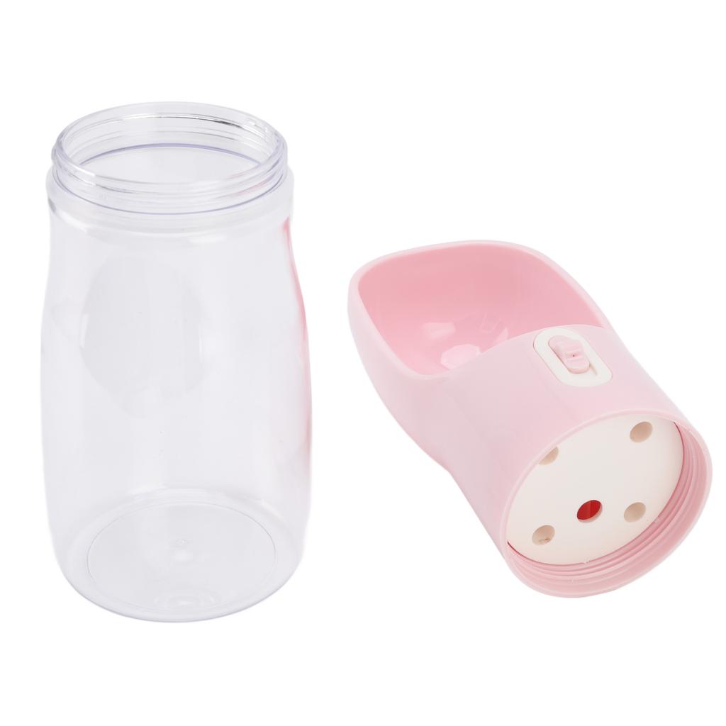 400ml Dog Water Bottle Food Grade Lkproof Water Saving Portable Dog Water Bowl Dispenser with Lanyard for Outdoor