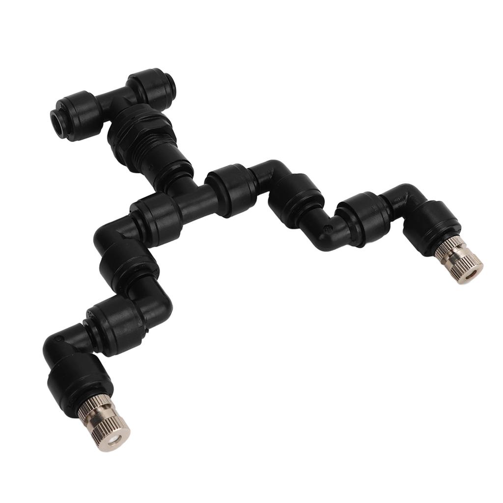 Reptiles Mist Sprinkler Double Head 360 Degree Rotation Spray Nozzle for Climbing Pet Feeding Box