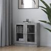 Display Cabinet - vidaXL - 802745 - Concrete Grey - 82.5x30.5x80 Cm - Chipboard
