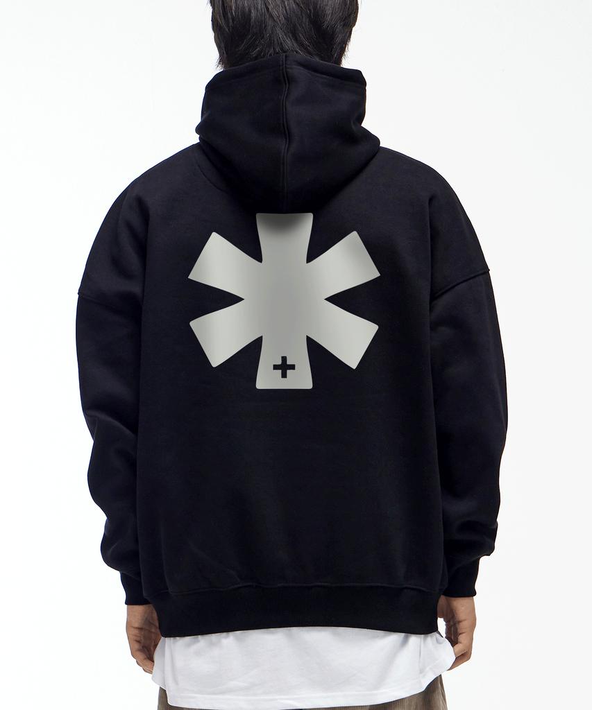 B Logo Hoodie Black