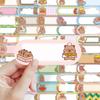 10/30/60pcs Cute Capybara Series Name Label Stickers Decals DIY Stationery Laptop Luggage Notebook Funny Decoration Sticker Pack