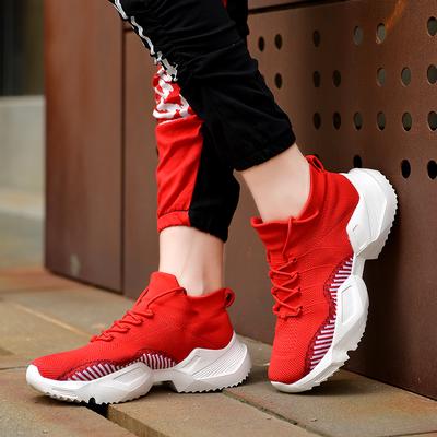 Sneakers Men Mesh Breathable Running Sport Shoes Unisex Light Soft Thick Sole Hole Couple Shoes Athletic Sneakers Women Shoes