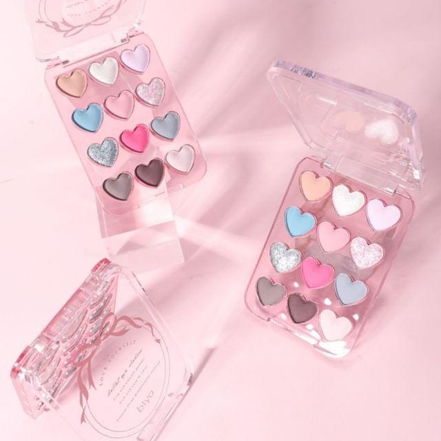 biya - Палитра теней для век  Dream Ballet  12 цветов - 3 типа 101# Sweetheart Candy Jar - 6.6g