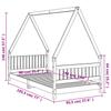 Kids Bed 90 x 190 cm Solid Pine Wood