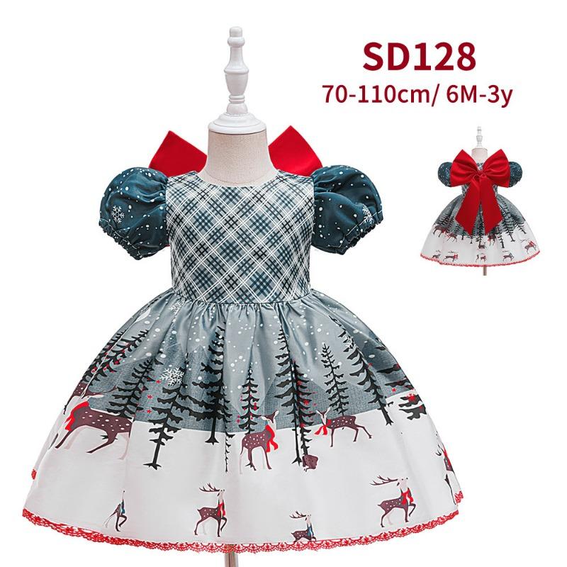Vestito da piano di Natale per bambine vestito da principessa vestito di Natale vestito da festa