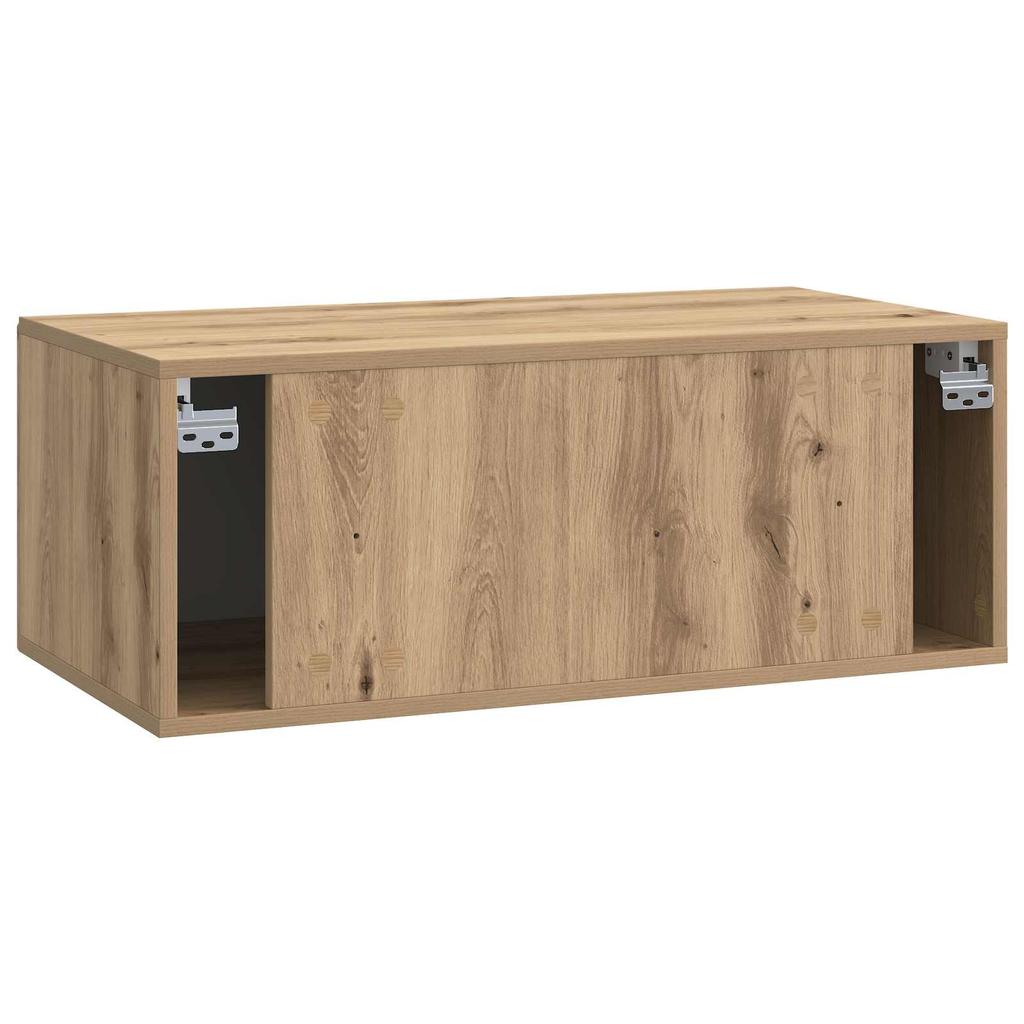 Wall Mounted TV Cabinet Artisan Oak 78.5 x 41 x 30 cm