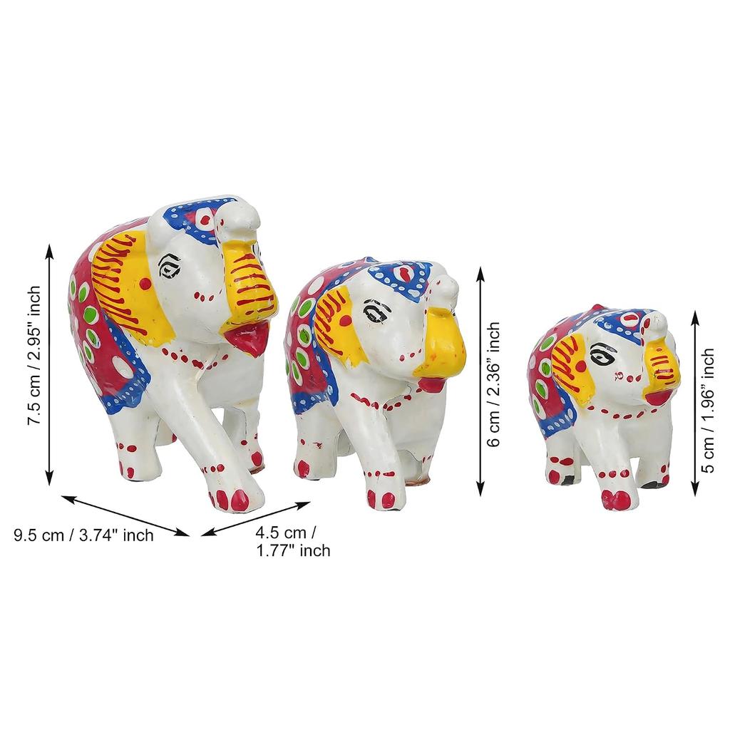 Elephant Statues For Good Luck, Animal Figurines Decorative Elephant Showpiece