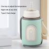 Baby Bottle Warmer Rechargeable Portable Type-C Charging Temperature Adjustable with LED