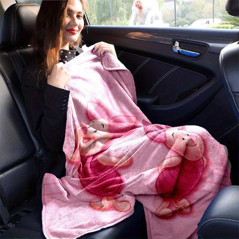 1pc Piglet Blanket Cute Piggy Throw for Room Decor, Soft Coverlet for Bed, Couch, Car, Travel, Camping, Office Nap