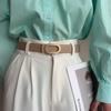 New Korean Version of Popular Imitation Leather Belt for Women Antique Hidden Buckle Belt for Women New European and American Style Belt