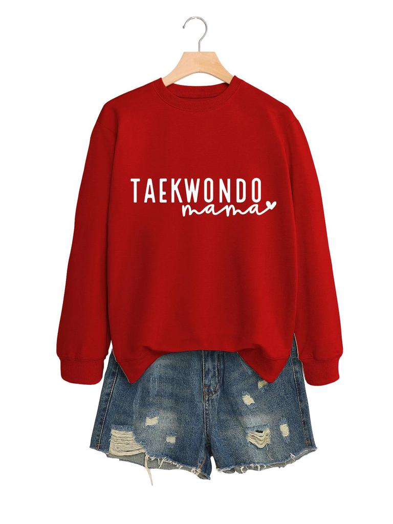 Women's Taekwondo Mama Casual Fashion Sweatshirt: Versatile, Comfortable & Stylish