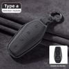 For BYD Song Plus DMI Han EV DM Dolphin 3D Full Cover Suede Car Key Case for Song Pro Tang DMI