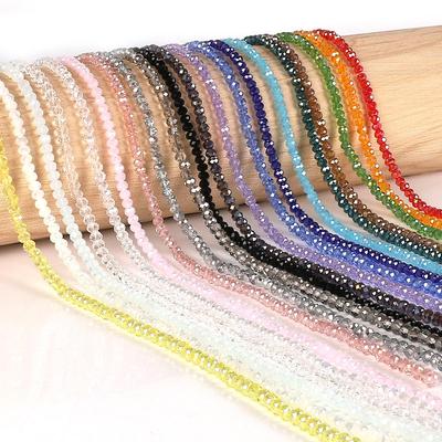 Mărgele Roată din Cristal de Sticlă de 6mm pentru Confecționarea Bijuteriilor DIY - Accesorii Brățară & Colier