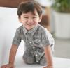 Baby Romper with Front Checkered Baby 100 HY02 [SEIWARAKU] Collar, Cute, Opening, One-Piece, Pattern, Stylish, Pajamas, Shower, Days, Wedding,