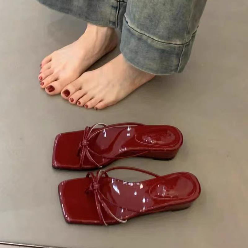 Fashion Shoes Woman 2025 Slippers Summer On A Wedge Heeled Mules Rubber Flip Flops Leopard High Hawaiian Slides Scandals Leopard