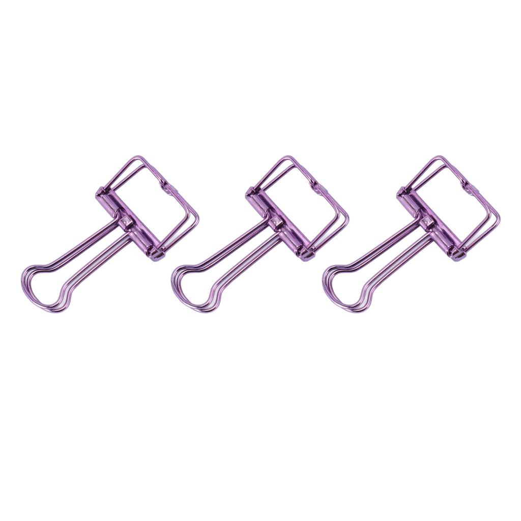 30pcs Wire  Clips Metal Plating Stainless Steel Paper Clamps for Document Scrapbook Receipts P