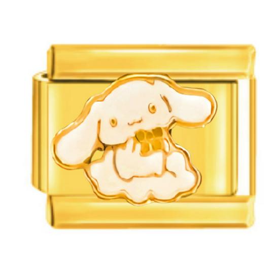 Gold Cartoon Character Titanium Steel Elastic Bracelet
