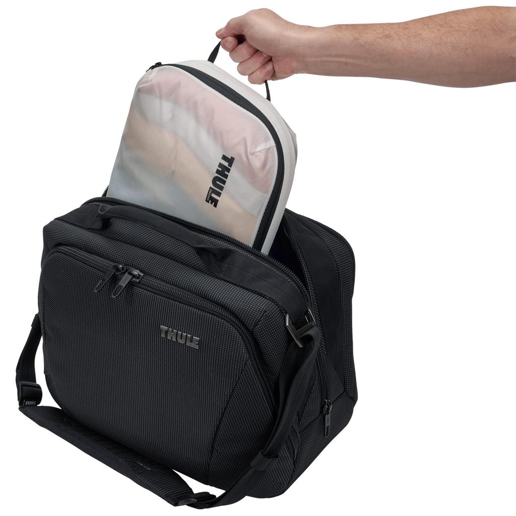 THULE Compression Packing Cube Medium Case - Durable, Water-Repellent, Holds Approximately 10 T-Shirts - 3204859 White