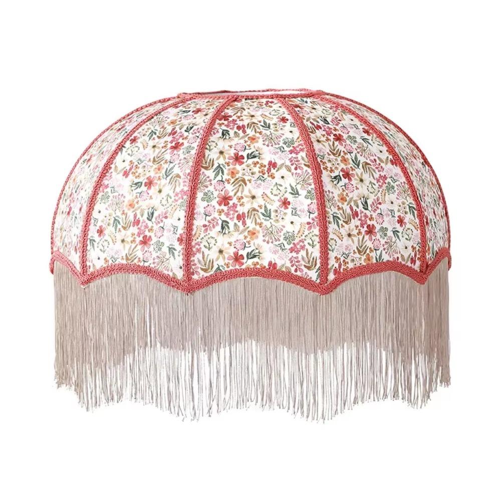 Vintage Style Fabric Lampshade European-style 20CM 25CM 30CM Retro Lampshade Floor Lamp