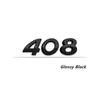 Metal Car Body Side Emblem Number Sticker for Peugeot 206 207 208 301 307 308 408 508 Rear Trunk Badge Decals Accessories
