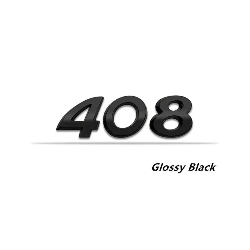 Metal Car Body Side Emblem Number Sticker for Peugeot 206 207 208 301 307 308 408 508 Rear Trunk Badge Decals Accessories