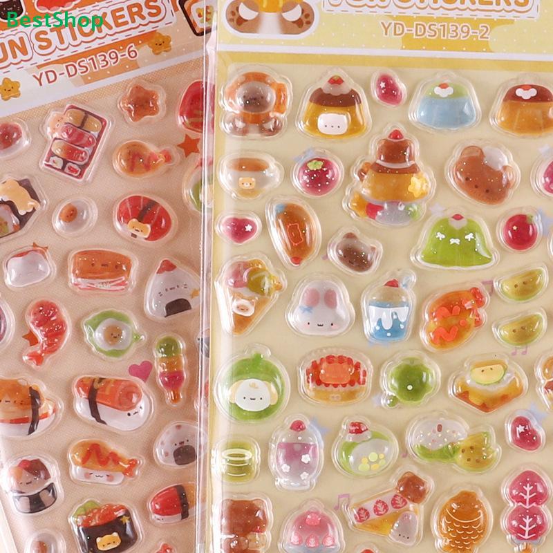 Assorted 3D Puffy Sticker – 6 Different Themes of Kawaii Stickers for for DIY Crafts, Journaling & Rewards