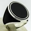 Black Glossy Minimalist Ring Popular Hand Jewelry