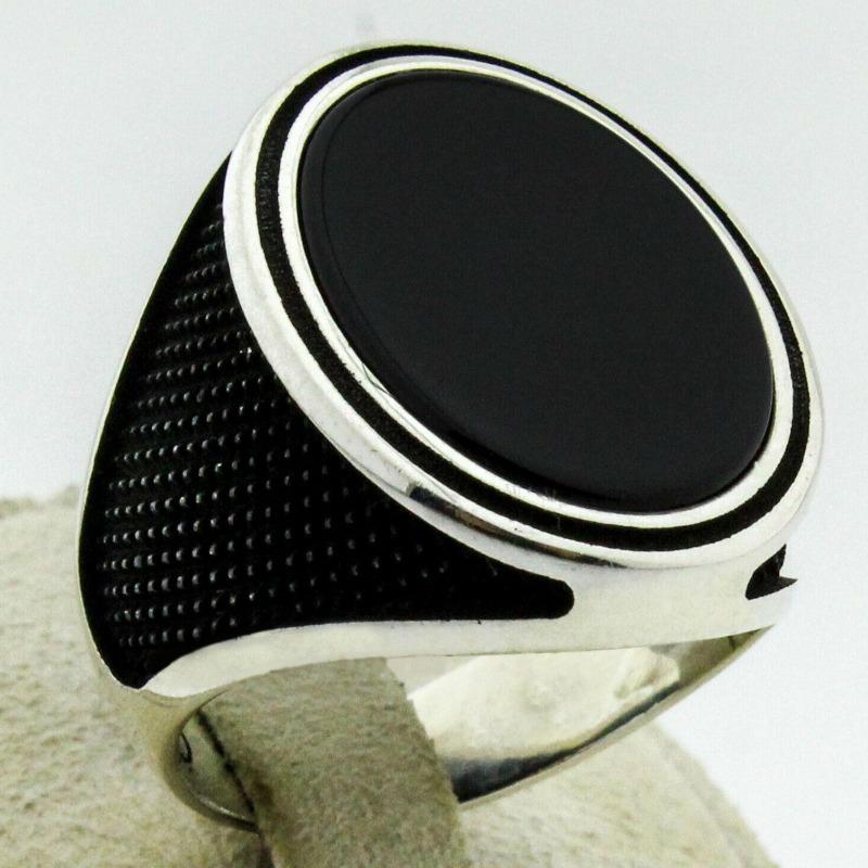 Black Glossy Minimalist Ring Popular Hand Jewelry