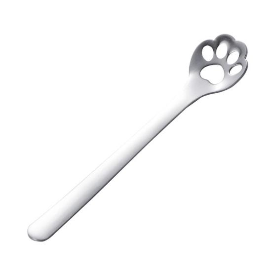 Cute Animal Paw Claw Stainless Steel Coffee Drink Dessert Kitchen Mixing Spoon
