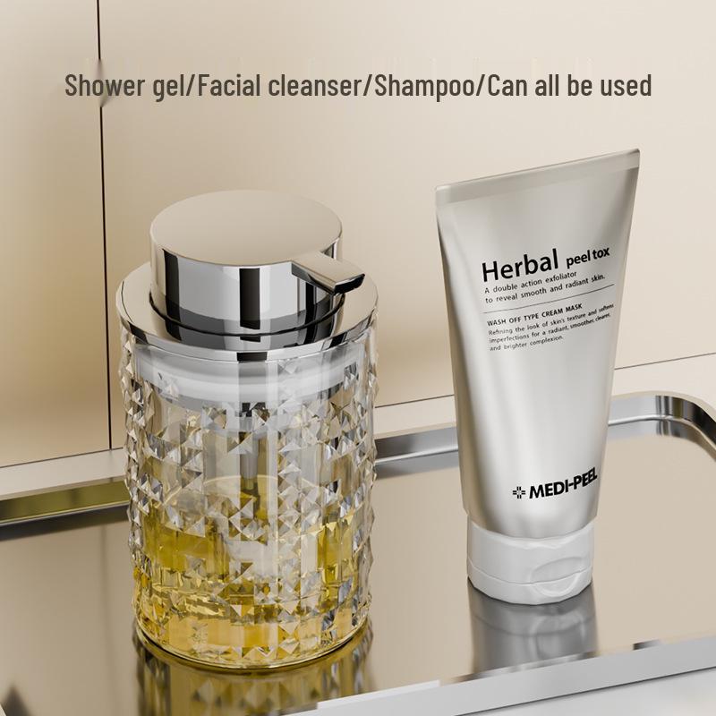 Luxury Lotion Foaming Dispenser with Multi-Functional Desktop Storage