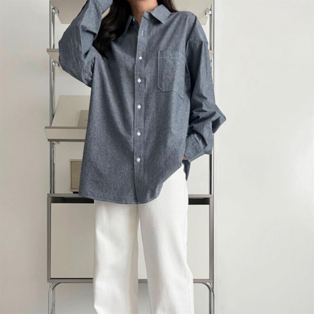 New ArrivalS Open Run Women S overSized Pocket Denim Shirt