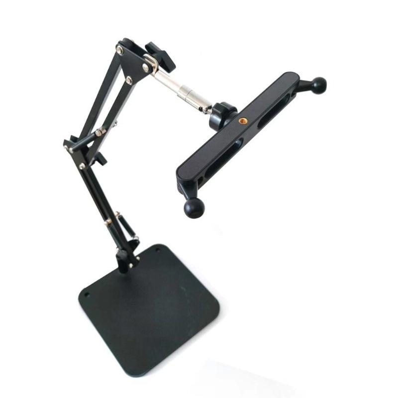 Fast Release Ball Joint Phone Holder 17mm Adapter with 360 Rotation Double Ball Head Stabilizer for Tripods Extension