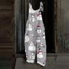 Women's Jumpsuit Halloween Print  Casual Loose Vintage Shoulder Strap Cotton Linen
