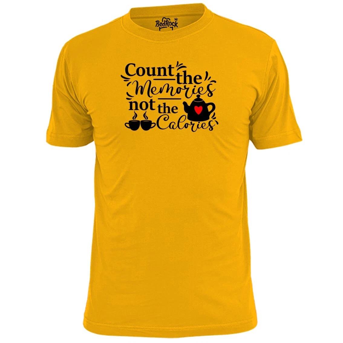 Mens Count The Memories Not The Calories Funny Cooking Barbecue T shirt 2XL