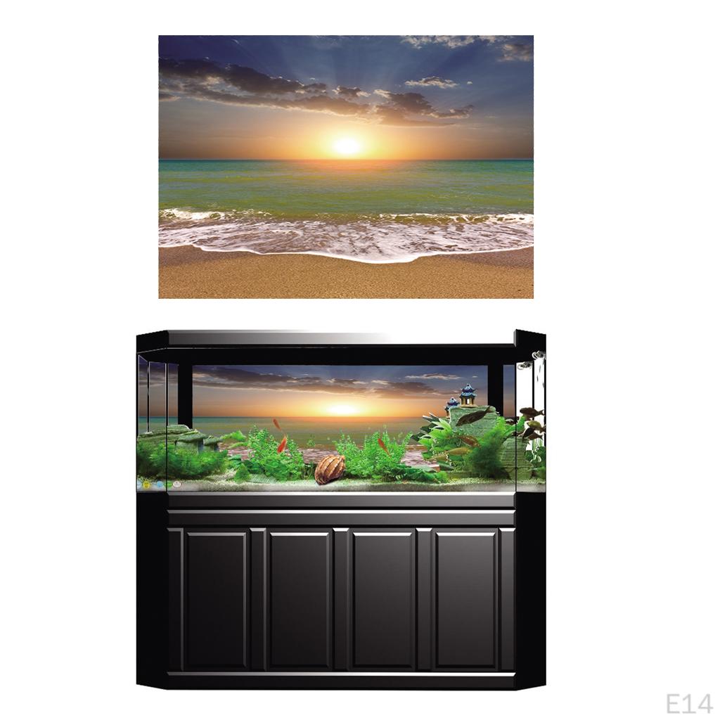 Aquarium Background Poster Decoration Sticker PVC Landscape