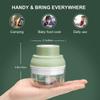 Mini Food Processor USB Charging Powerful Motor Ginger Masher Chili Meat Blender Mincer Kitchen Food Mixer Tools 100/250ml