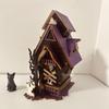 3d Haunted House Model Halloween Wooden Puzzle Diy Haunted House Wooden Puzzle Kit with Light-up Ghosts for Halloween Party