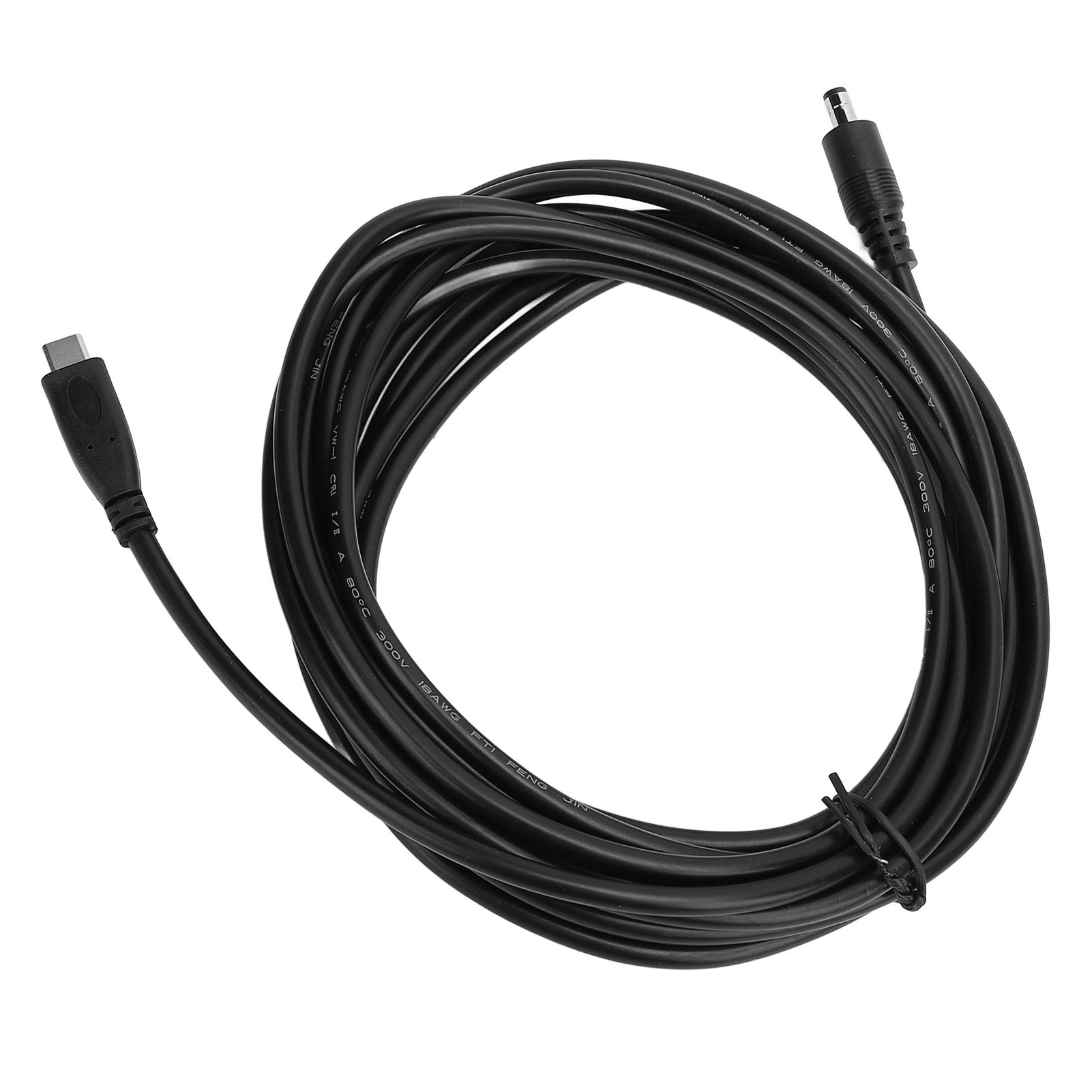 

Кабель питания DC to Type C длиной 5 м и длиной 16,4 фута, водонепроницаемый, для параболической антенны, совместимый с 65 Вт+ PD