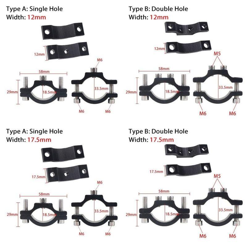 1Pcs Electric Bike Motorcycle Spotlight Holder Fixed Chips Aluminium Phone Headlight Bracket Handlebar Frame Pipe