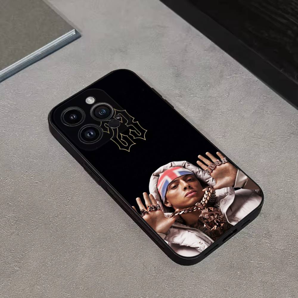Rapper Central Cee Phone Case For iPhone 16,15,14,13,12,11 Plus,Pro Max,XS,X,XR,SE,Mini,8,7,Soft Silicone Black Cover