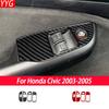 For Honda Civic 2003-2005 Carbon Fiber Car Interior Accessories Adjustment Lifting Panel Side Automotive Cover Stickers