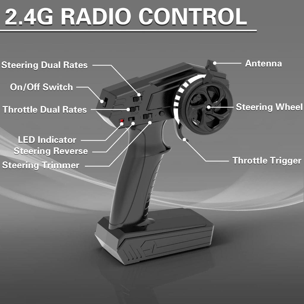 Ferngesteuerte Boote für Pools und Seen, 20+MPH Hochgeschwindigkeits-RC-Boot für Kinder oder Erwachsene, Spielzeugboot-Geschenke mit 2 Batterien und Rückwärtsfunktion