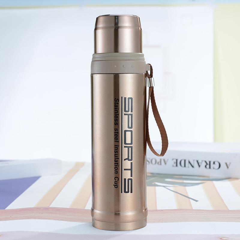 New large-capacity simple 304 bullet stainless steel thermos cup men's and women's outdoor sports kettle