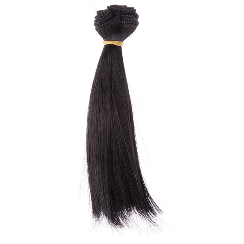 Doll Accessories Straight Synthetic Fiber Wig Hair For Doll